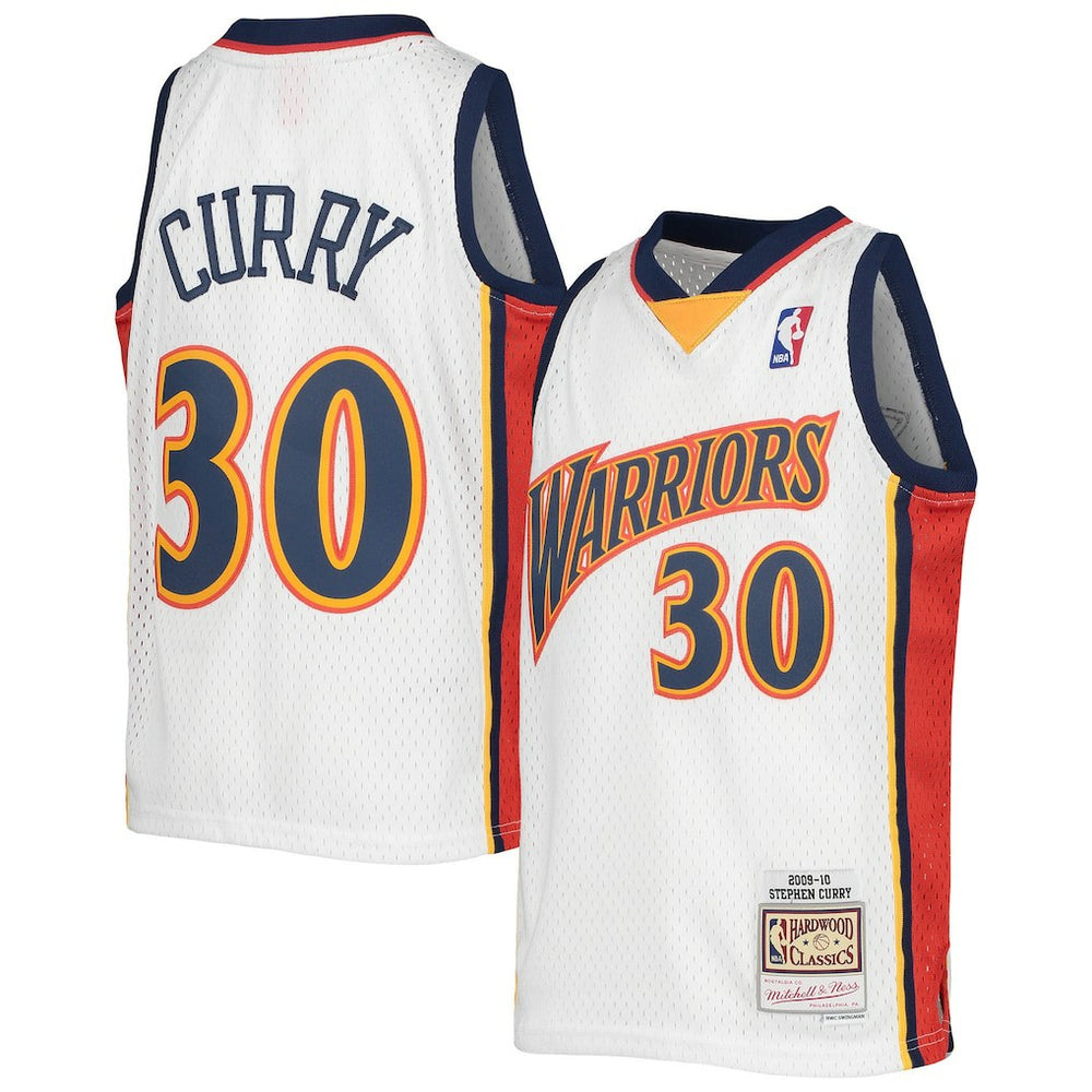 Mitchell & Ness - Stephen Curry Golden State Warriors Youth 2009-10 Hardwood Classics Swingman Jersey - White