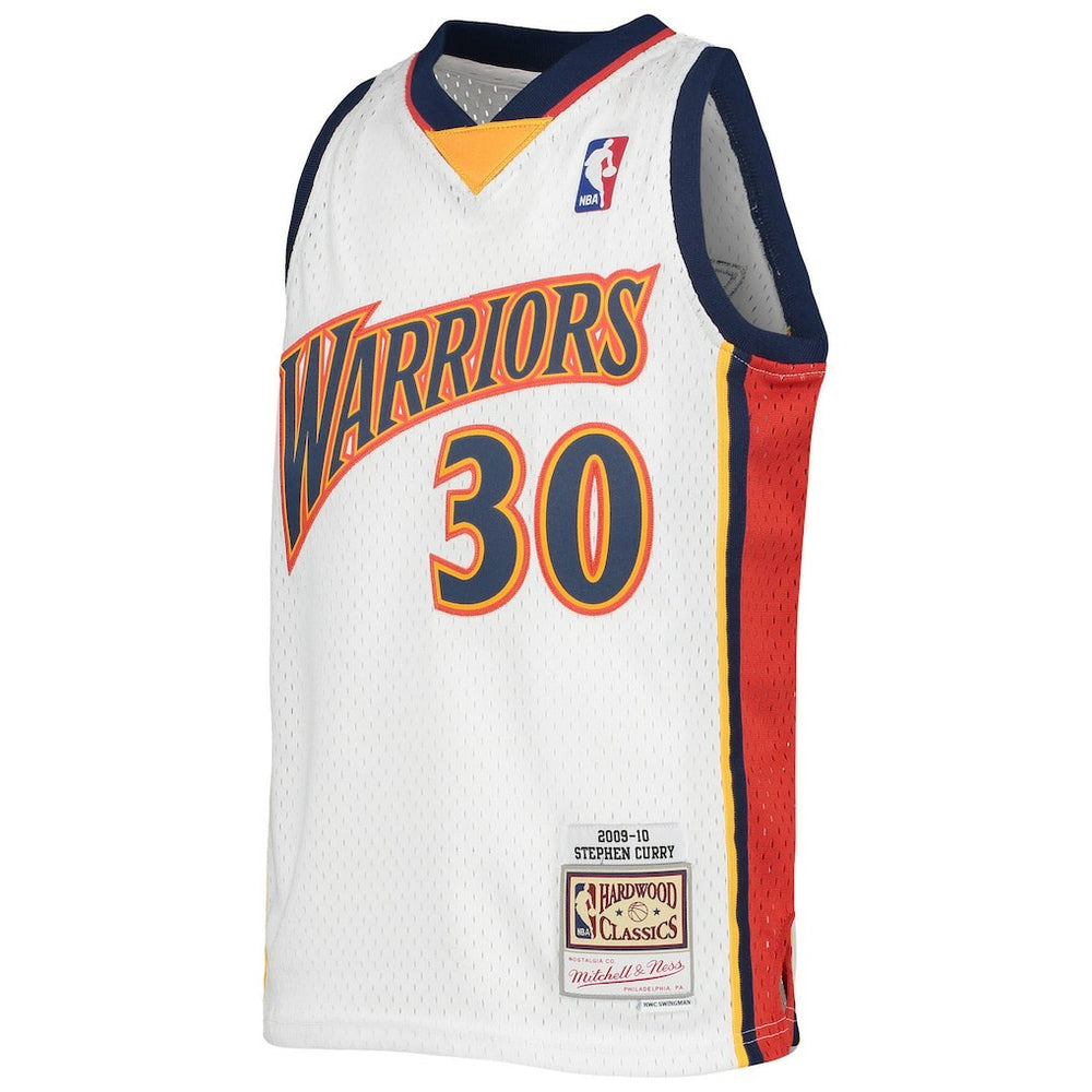 Mitchell & Ness - Stephen Curry Golden State Warriors Youth 2009-10 Hardwood Classics Swingman Jersey - White