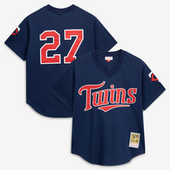 David Ortiz Minnesota Twins Mitchell & Ness 2002 Cooperstown Collection Mesh Batting Practice Jersey for sale