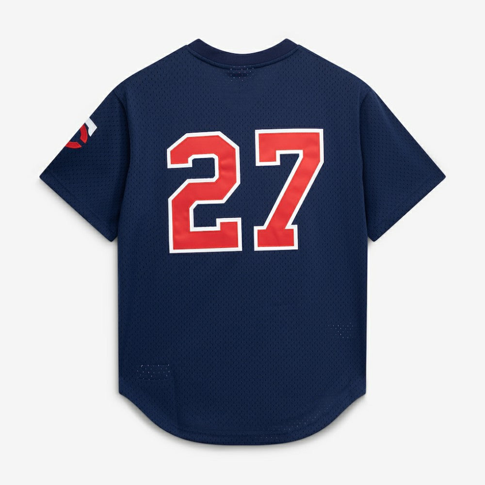 David Ortiz Minnesota Twins Mitchell & Ness 2002 Cooperstown Collection Mesh Batting Practice Jersey - Navy | MLB Jerseys