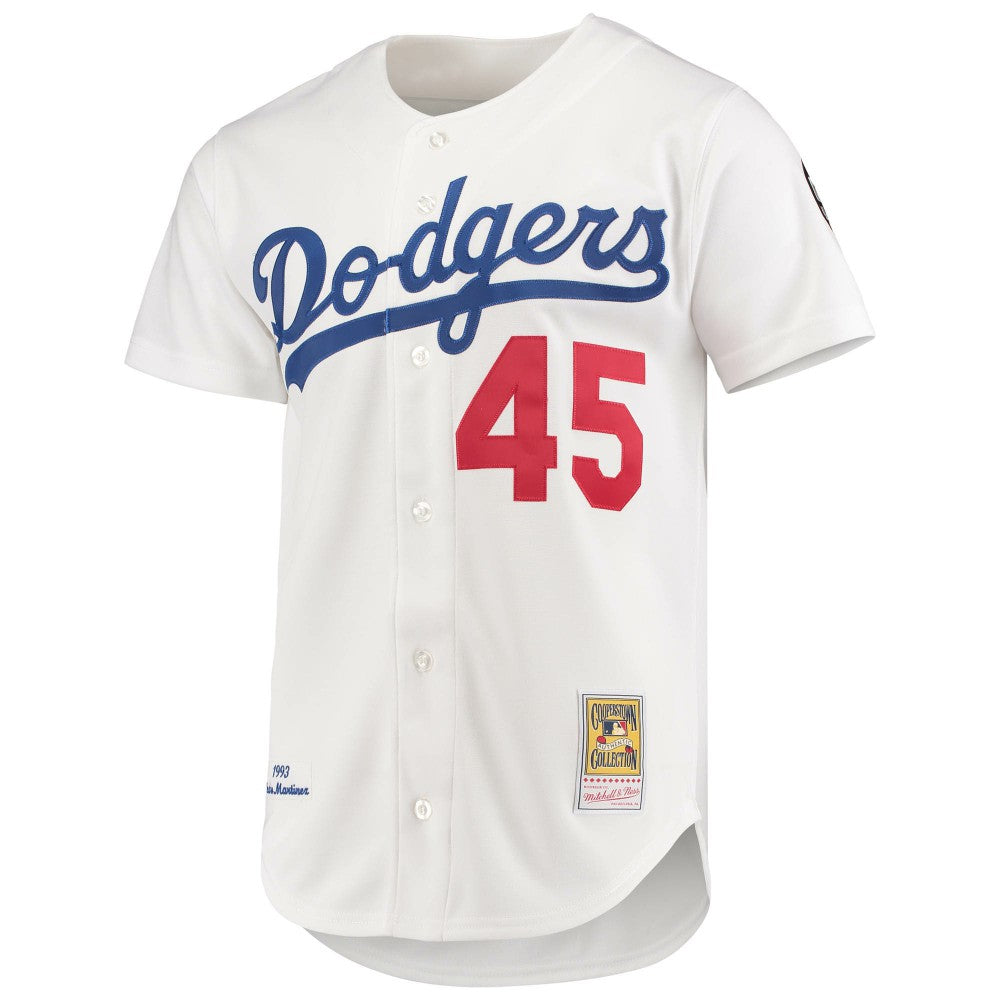 Pedro Martinez Los Angeles Dodgers Mitchell & Ness 1993 Cooperstown Collection Home Authentic Jersey - White | MLB Jerseys