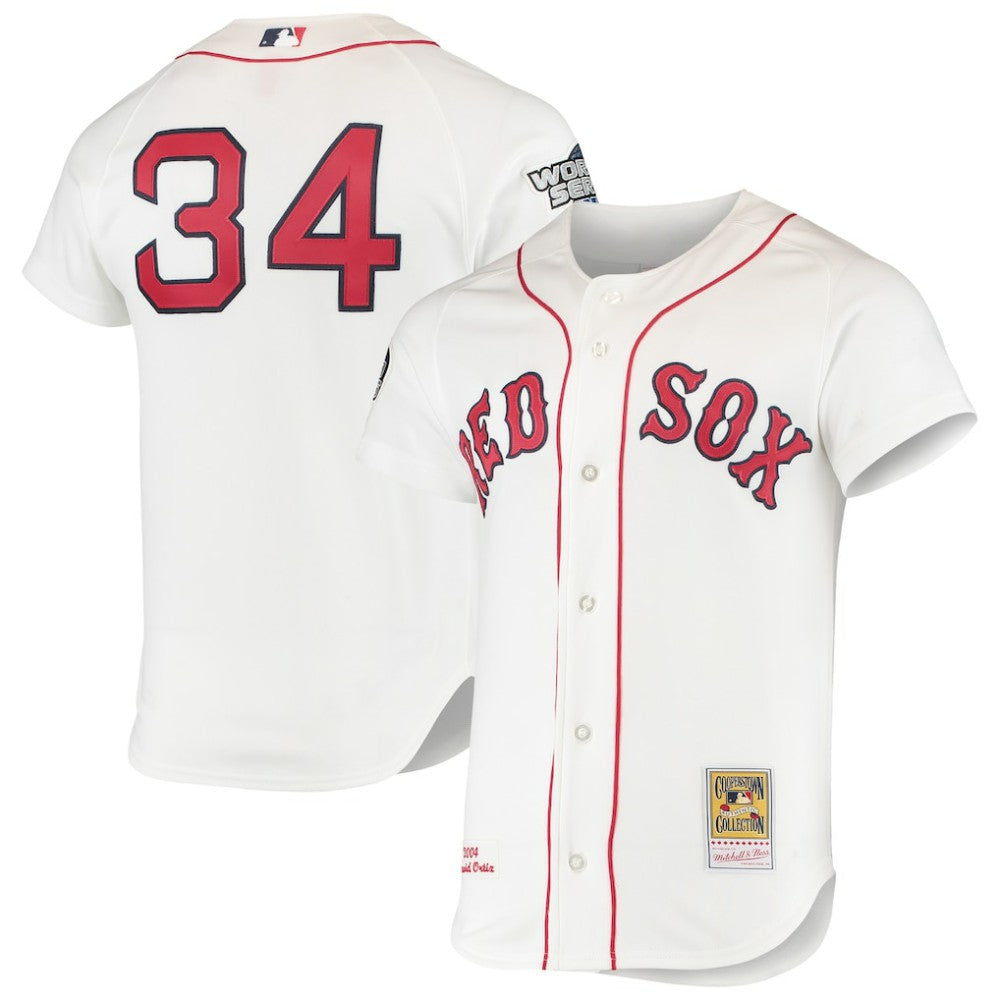 David Ortiz Boston Red Sox Mitchell & Ness 2004 Cooperstown Collection Home Authentic Jersey Online