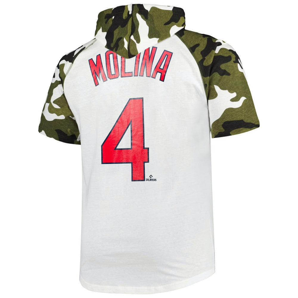 Yadier Molina St. Louis Cardinals Player Big & Tall Raglan Hoodie T-Shirt Lifestyle