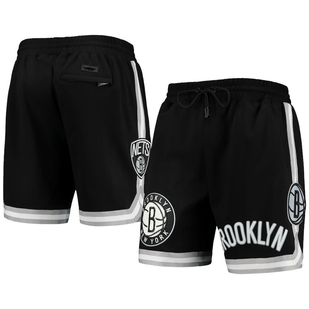 NBA - Brooklyn Nets Pro Standard Chenille Shorts - Black