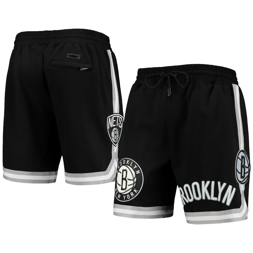 NBA - Brooklyn Nets Pro Standard Chenille Shorts - Black