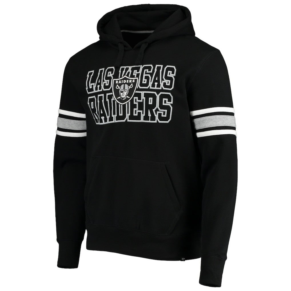 Las Vegas Raiders '47 Double Block Pullover Hoodie Black - 47 brand