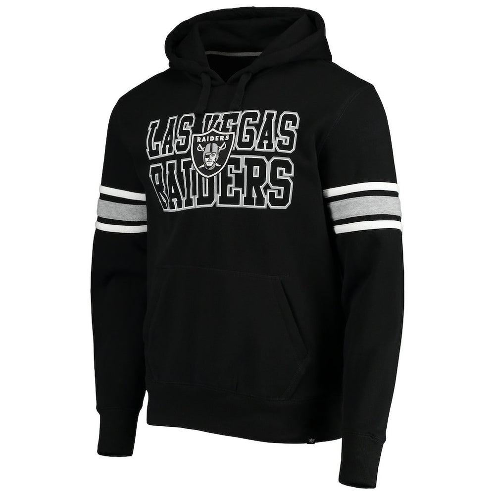 Las Vegas Raiders '47 Double Block Pullover Hoodie Black - 47 brand