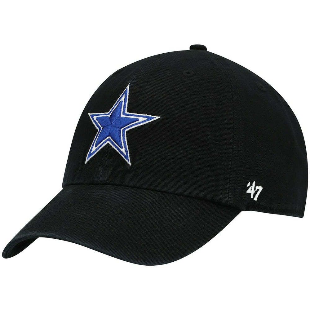 Dallas Cowboys '47 Primary Clean Up Adjustable Hat Black - 47 brand