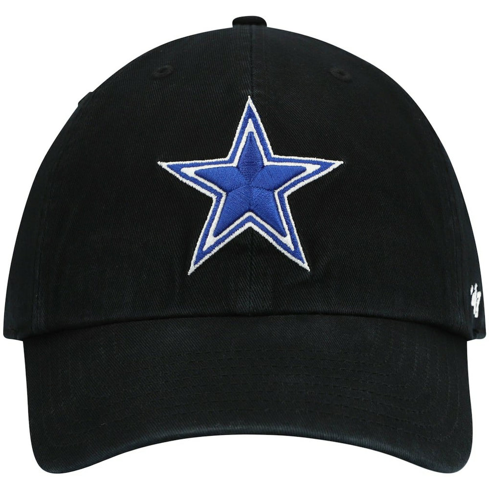 Dallas Cowboys '47 Primary Clean Up Adjustable Hat Black - 47 brand