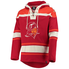Tampa Bay Buccaneers '47 Throwback Lacer Pullover Hoodie Red - 47 brand