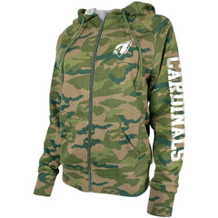 Arizona Cardinals New Era Women's Raglan Full-Zip Hoodie Camo - NFL