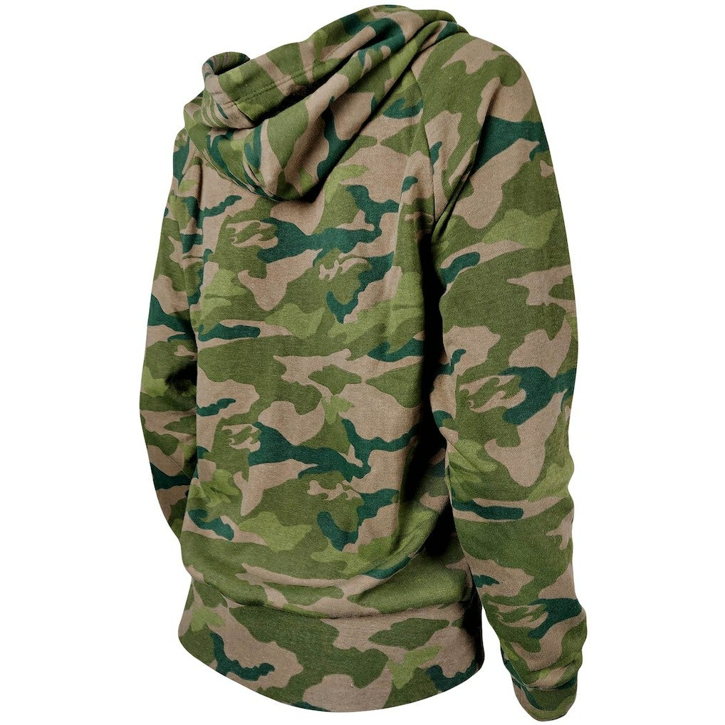 Arizona Cardinals New Era Women's Raglan Full-Zip Hoodie Camo - NFL