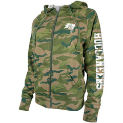 Tampa Bay Buccaneers New Era Women's Raglan Full-Zip Hoodie Camo - NFL