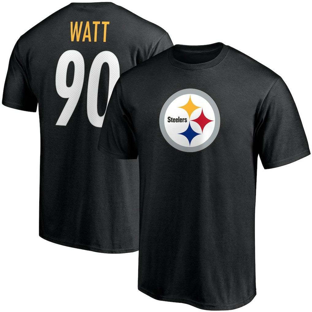 T.J. Watt Pittsburgh Steelers Player Icon Name & Number T-Shirt Black - Fanatics