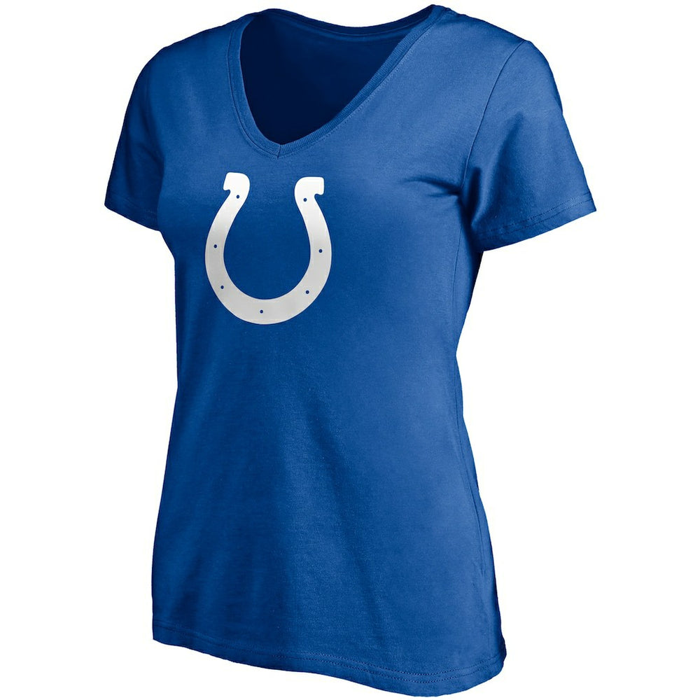 Jonathan Taylor Indianapolis Colts Women's Player Icon Name & Number V-Neck T-Shirt Royal - Fanatics
