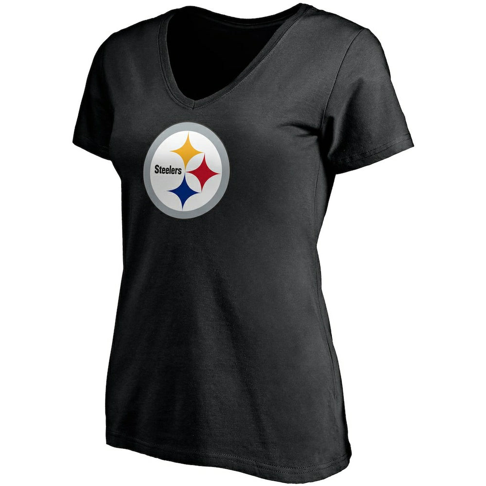 T.J. Watt Pittsburgh Steelers Women's Player Icon Name & Number V-Neck T-Shirt Black - Fanatics