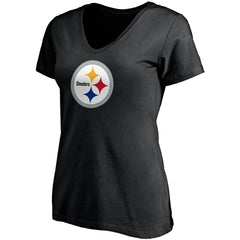 T.J. Watt Pittsburgh Steelers Women's Player Icon Name & Number V-Neck T-Shirt Black - Fanatics