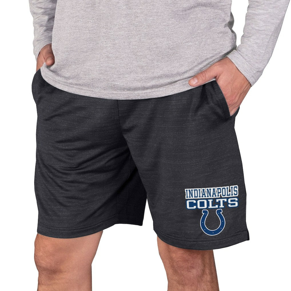 Indianapolis Colts Concepts Sport Bullseye Knit Jam Shorts Charcoal - NFL
