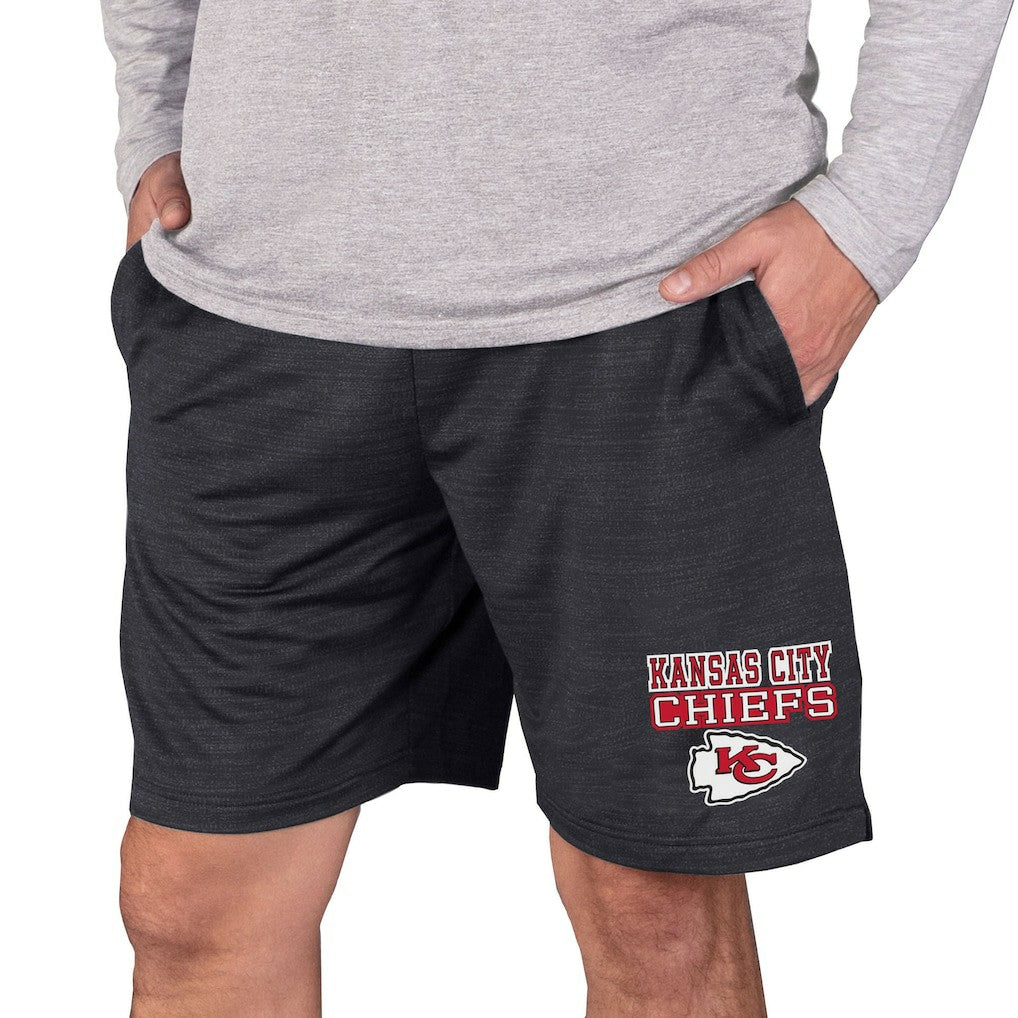 Kansas City Chiefs Concepts Sport Bullseye Knit Jam Shorts Charcoal - NFL