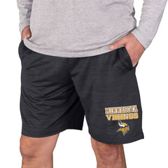 Minnesota Vikings Concepts Sport Bullseye Knit Jam Shorts Charcoal - NFL