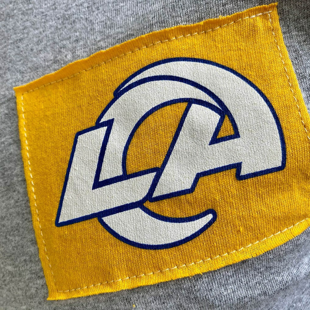 Los Angeles Rams Refried Apparel Sustainable Angle Long Sleeve T-Shirt Gray - NFL