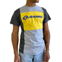 Los Angeles Rams Refried Apparel Sustainable Split T-Shirt Heather Gray - NFL