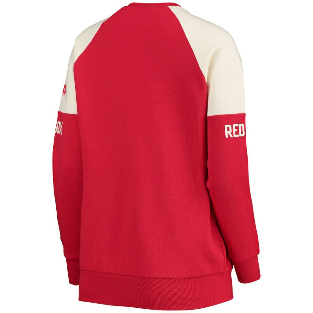 Boston Red Sox Starter Women's Baseline Raglan Pullover Sweatshirt Clearance