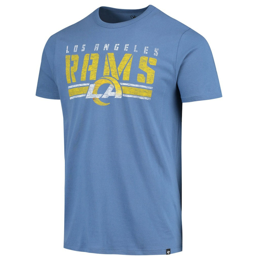 Los Angeles Rams '47 Stripe Thru Franklin T-Shirt Heathered Royal - 47 brand