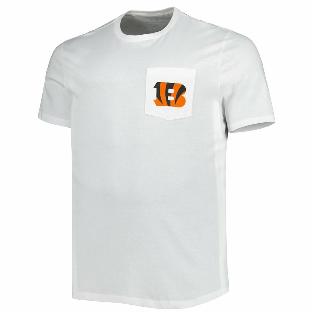 Cincinnati Bengals Vineyard Vines Big & Tall Helmet T-Shirt White - NFL