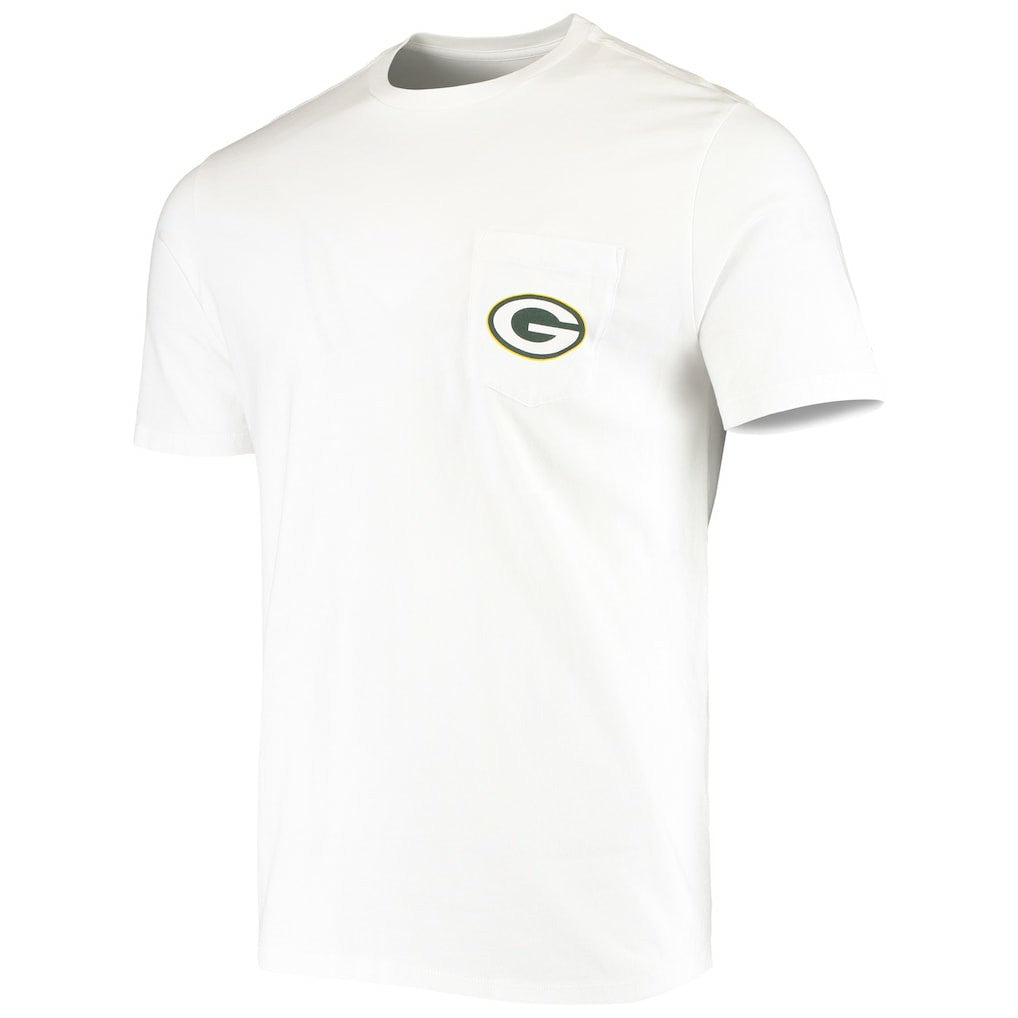 Green Bay Packers Vineyard Vines Big & Tall Helmet T-Shirt White - NFL