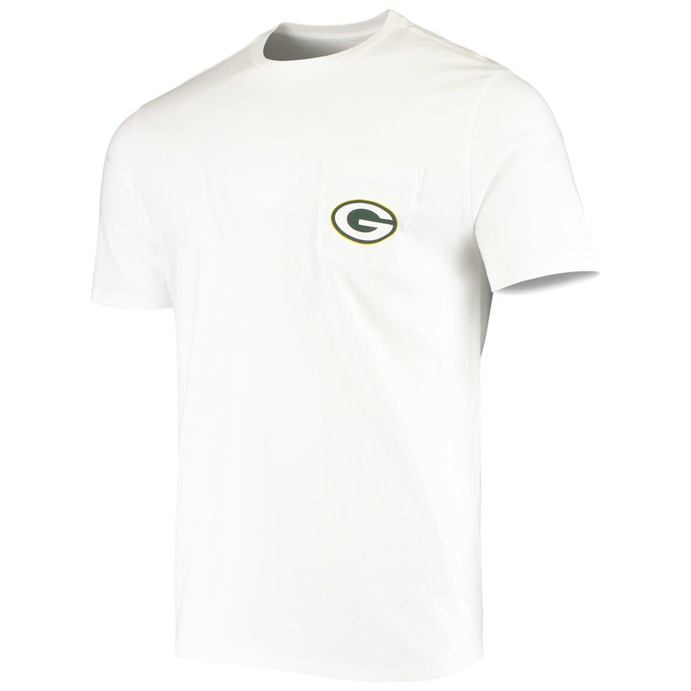 Green Bay Packers Vineyard Vines Big & Tall Helmet T-Shirt White - NFL