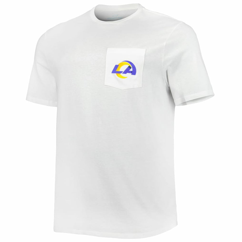 Los Angeles Rams Vineyard Vines Big & Tall Helmet T-Shirt White - NFL