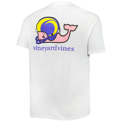 Los Angeles Rams Vineyard Vines Big & Tall Helmet T-Shirt White - NFL
