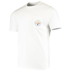 Pittsburgh Steelers Vineyard Vines Big & Tall Helmet T-Shirt White - NFL