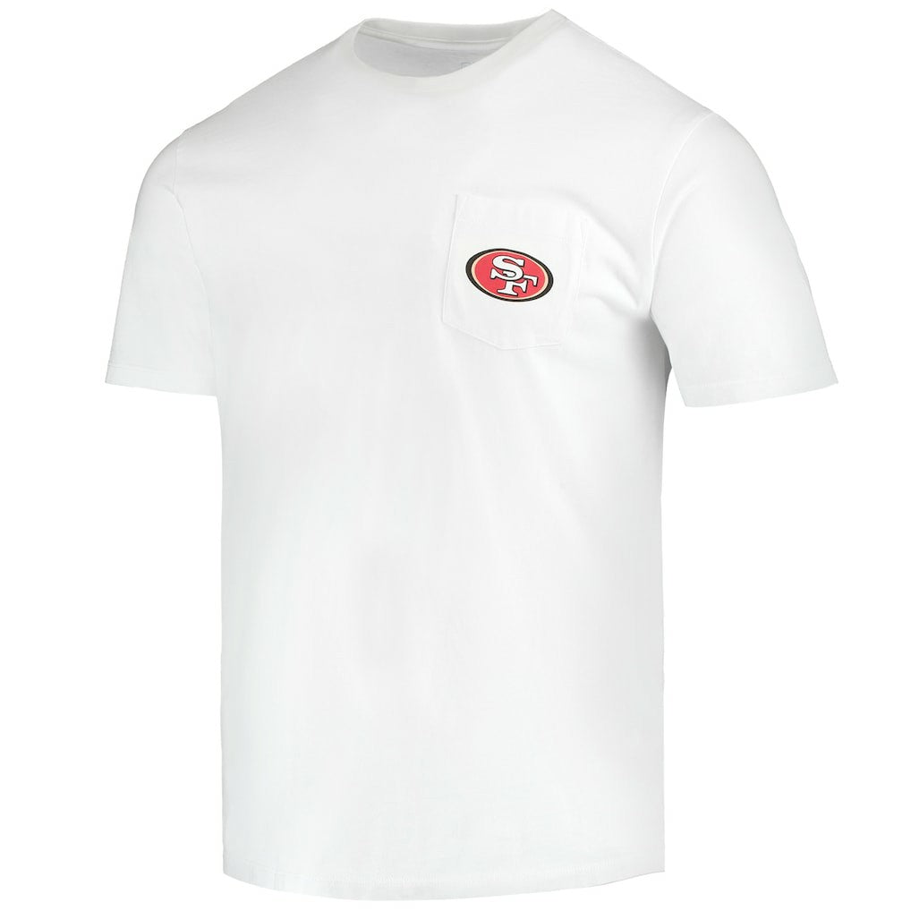 San Francisco 49ers Vineyard Vines Big & Tall Helmet T-Shirt White - NFL