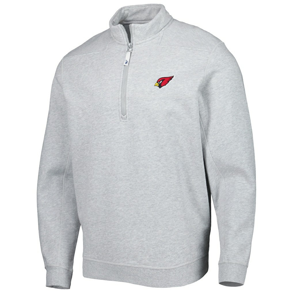 Arizona Cardinals Vineyard Vines Shep Shirt Quarter-Zip Sweatshirt Heather Gray - NFL
