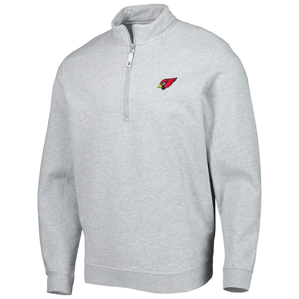 Arizona Cardinals Vineyard Vines Shep Shirt Quarter-Zip Sweatshirt Heather Gray - NFL