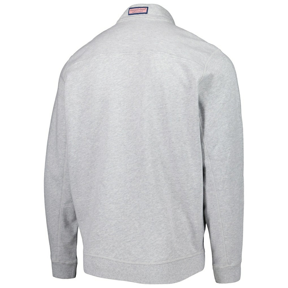 Arizona Cardinals Vineyard Vines Shep Shirt Quarter-Zip Sweatshirt Heather Gray - NFL