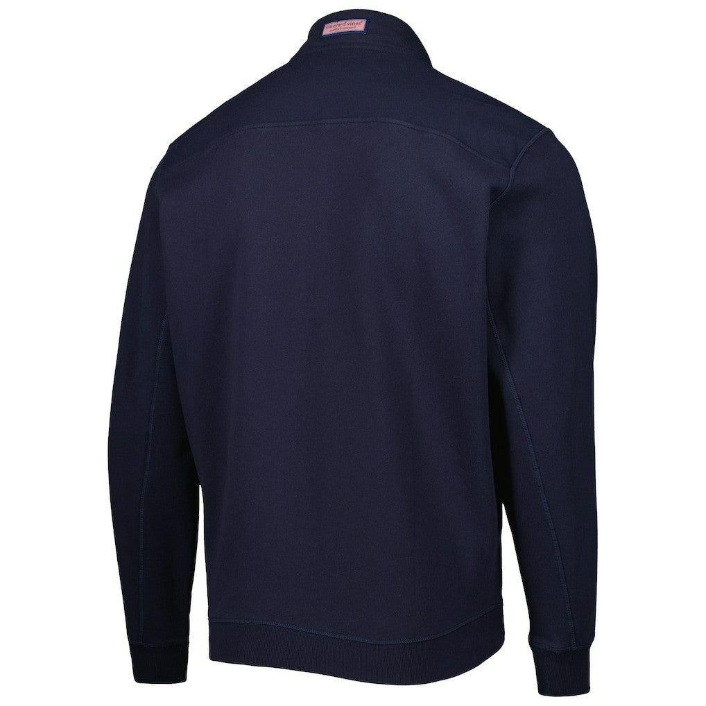 Los Angeles Rams Vineyard Vines Shep Shirt Quarter-Zip Sweatshirt Navy - NFL