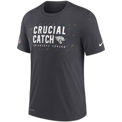 Jacksonville Jaguars NFL Crucial Catch Performance T-Shirt Charcoal - Nike