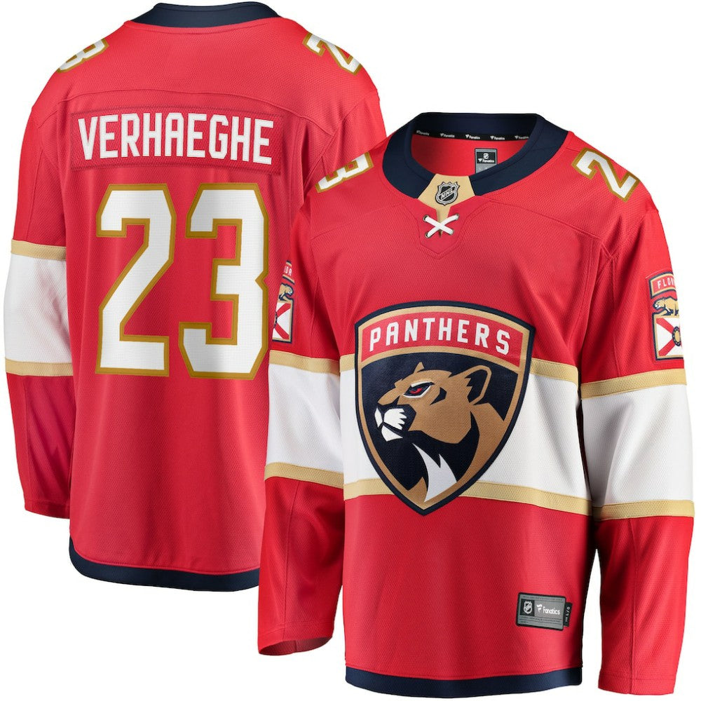 Carter Verhaeghe Florida Panthers Fanatics Home Breakaway Jersey - Red | NHL Jerseys