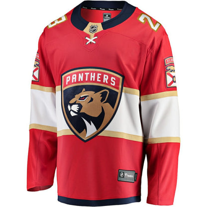 Carter Verhaeghe Florida Panthers Fanatics Home Breakaway Jersey - Red | NHL Jerseys