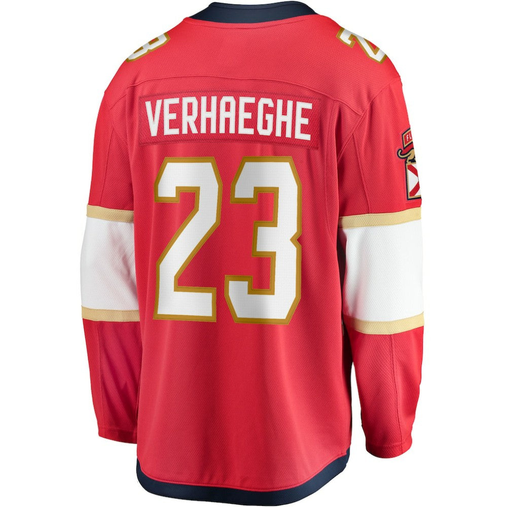 Carter Verhaeghe Florida Panthers Fanatics Home Breakaway Jersey - Red | NHL Jerseys