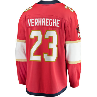 Carter Verhaeghe Florida Panthers Fanatics Home Breakaway Jersey - Red | NHL Jerseys