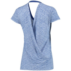 Chicago Cubs Touch Women's Hail Mary V-Neck Back Wrap T-Shirt Sale