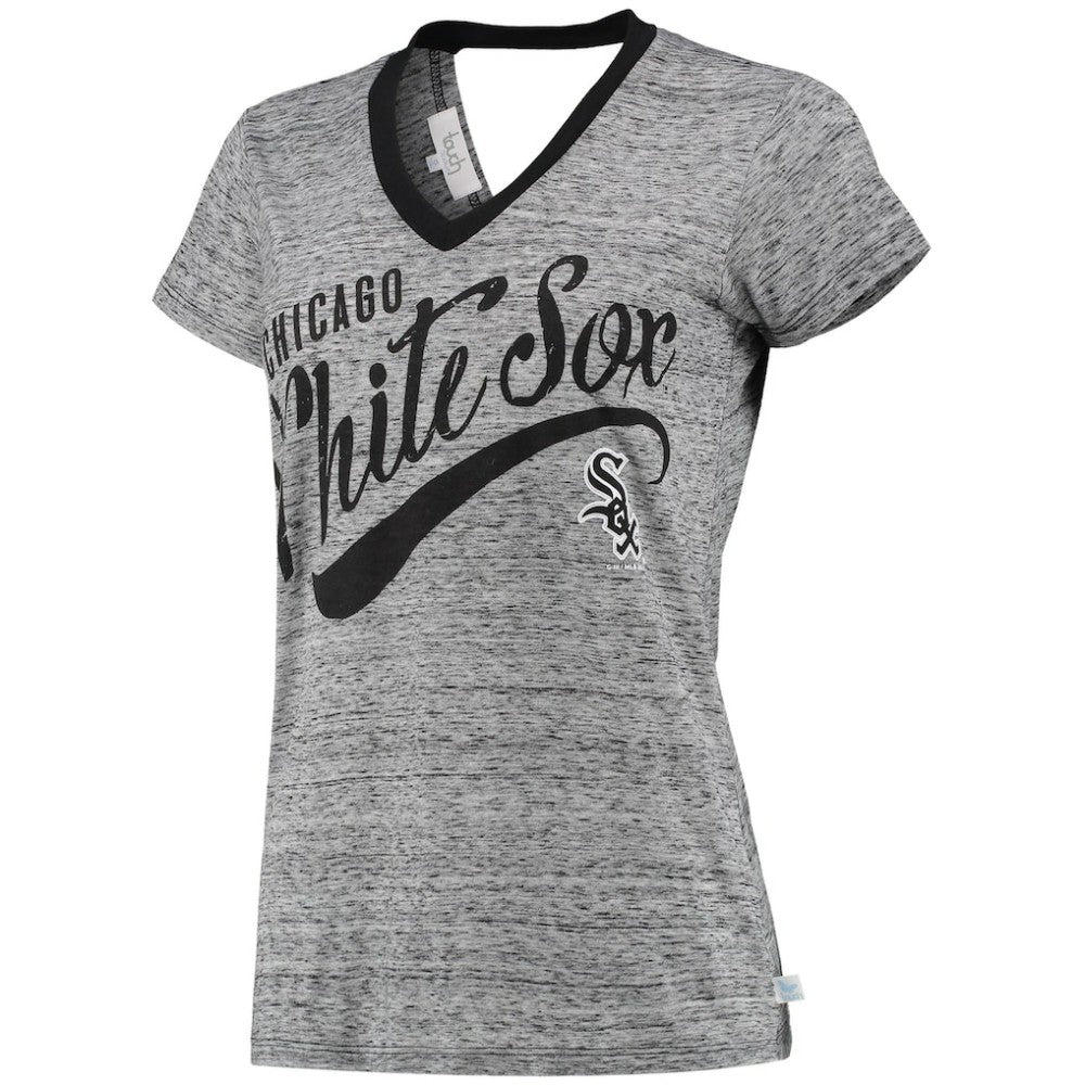 Chicago White Sox Touch Women's Hail Mary V-Neck Back Wrap T-Shirt On Sale