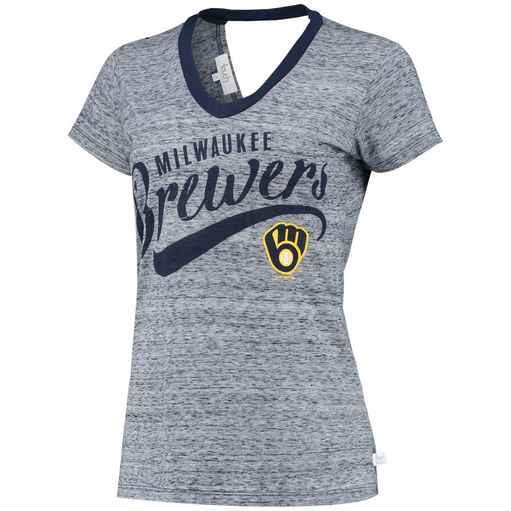 Milwaukee Brewers Touch Women's Hail Mary V-Neck Back Wrap T-Shirt Near Me