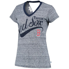 Boston Red Sox Touch Women's Hail Mary V-Neck Back Wrap T-Shirt Sale