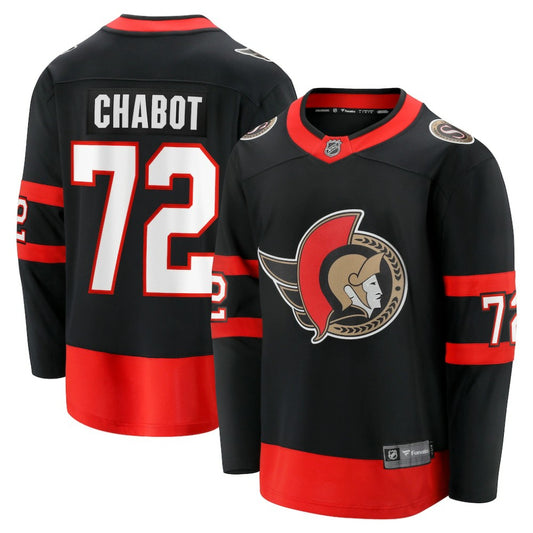 Thomas Chabot Ottawa Senators Fanatics Home Breakaway Jersey - Black | NHL Jerseys