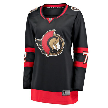 Thomas Chabot Ottawa Senators Fanatics Women's Home Breakaway Jersey - Black | NHL Jerseys